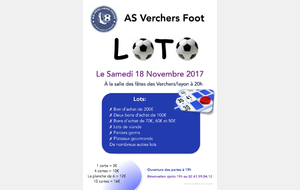 Loto du club le Samedi 18 Novembre