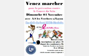 Venez marcher pour la prévention du Cancer du Sein !
