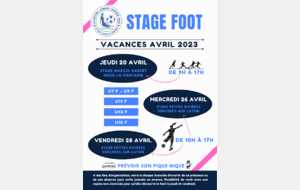 Stage foot avril 2023