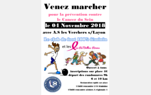 Venez marcher pour la prévention du cancer du sein !