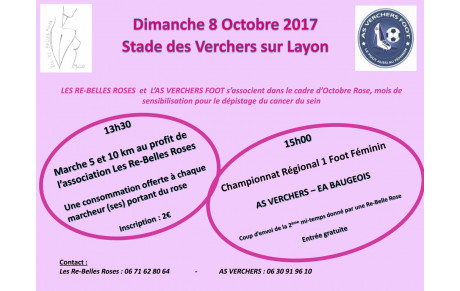 Journée de mobilisation pour le dépistage du cancer du sein le Dimanche 8 Octobre